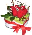 Ankara �i�ek yolla d�kkan�m�zdan  kalp i�erisinde 7 adet k�rm�z� g�l